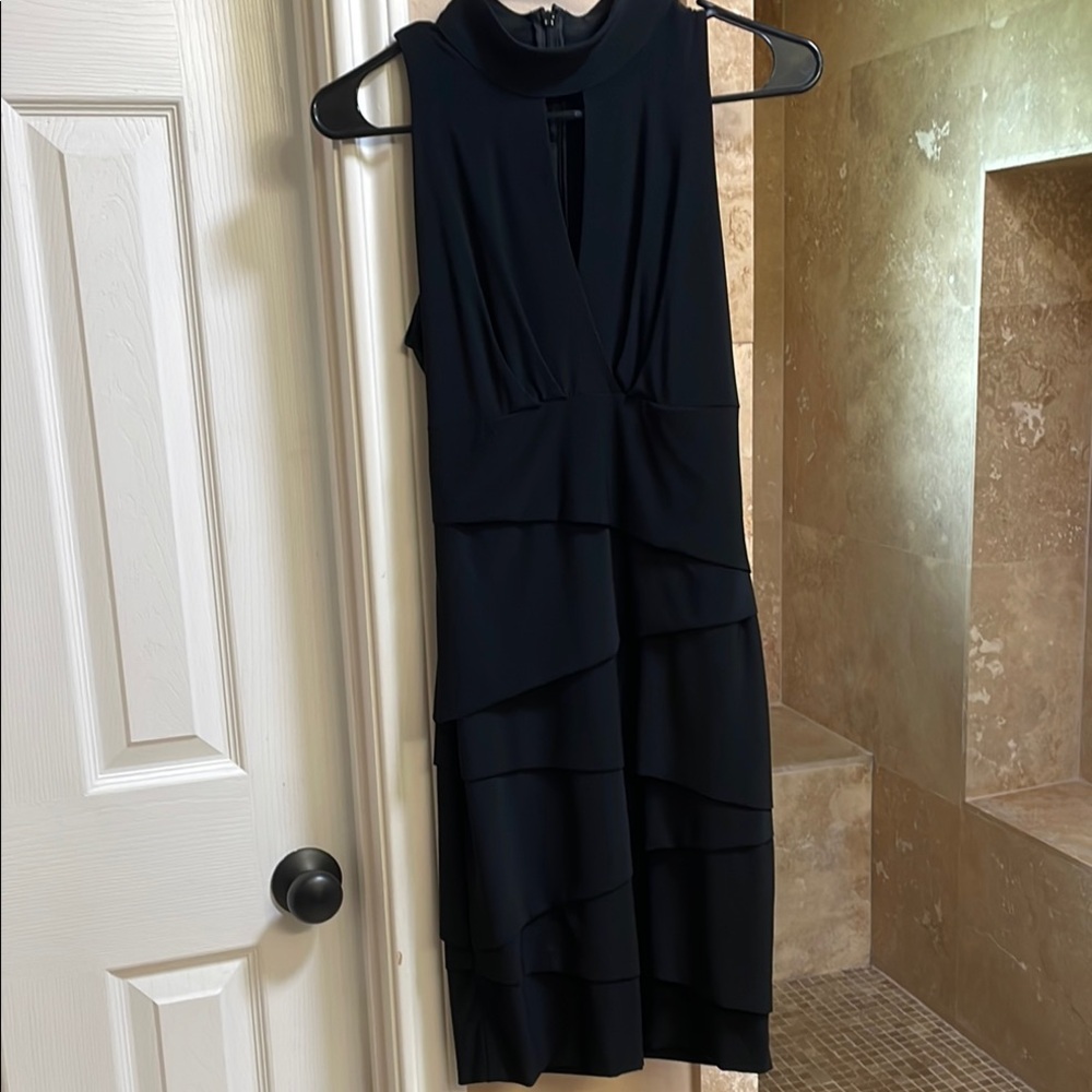 White House Black Market Blue Sheath Midi Dress